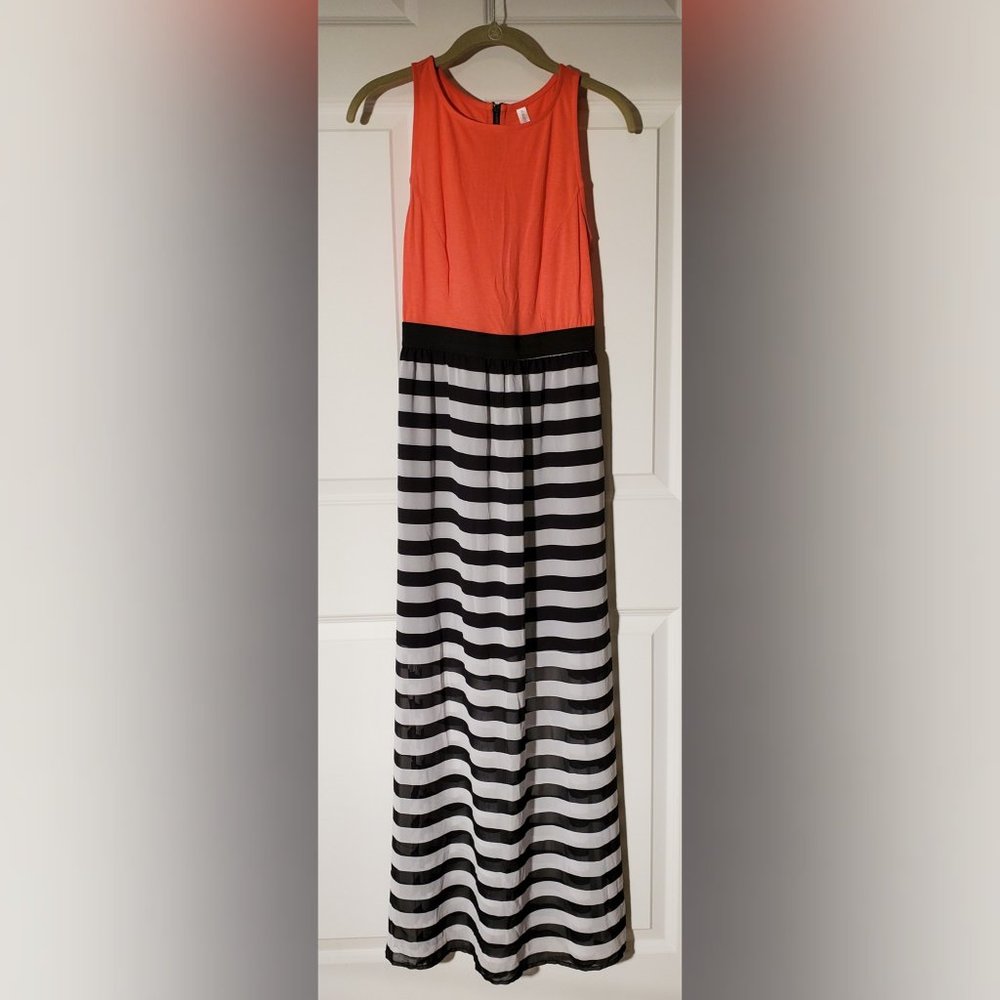 Striped maxi dress